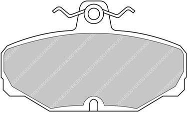 Image of Ferodo FCP408H DS2500 Lotus Super 7 Rear Brake Pads
